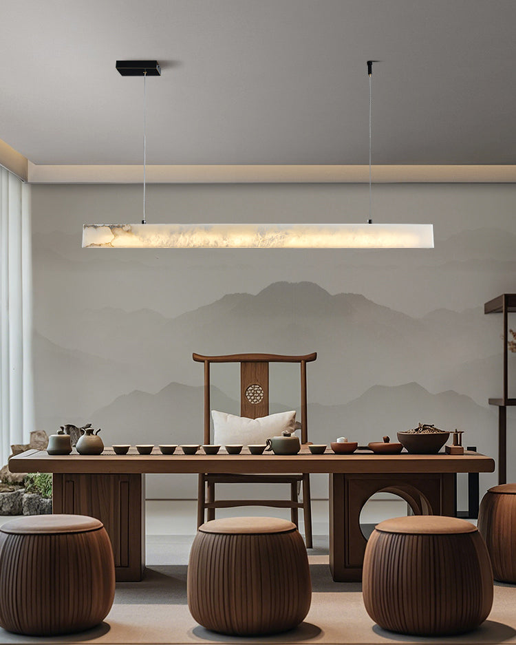WOMO Linear Alabaster Led Chandelier-WM3055