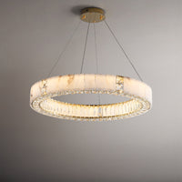 WOMO Alabaster Circular Led Chandelier-WM3056