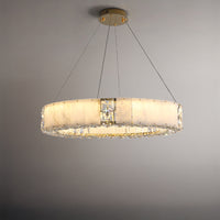 WOMO Alabaster Circular Led Chandelier-WM3056