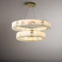 WOMO Alabaster Circular Led Chandelier-WM3056