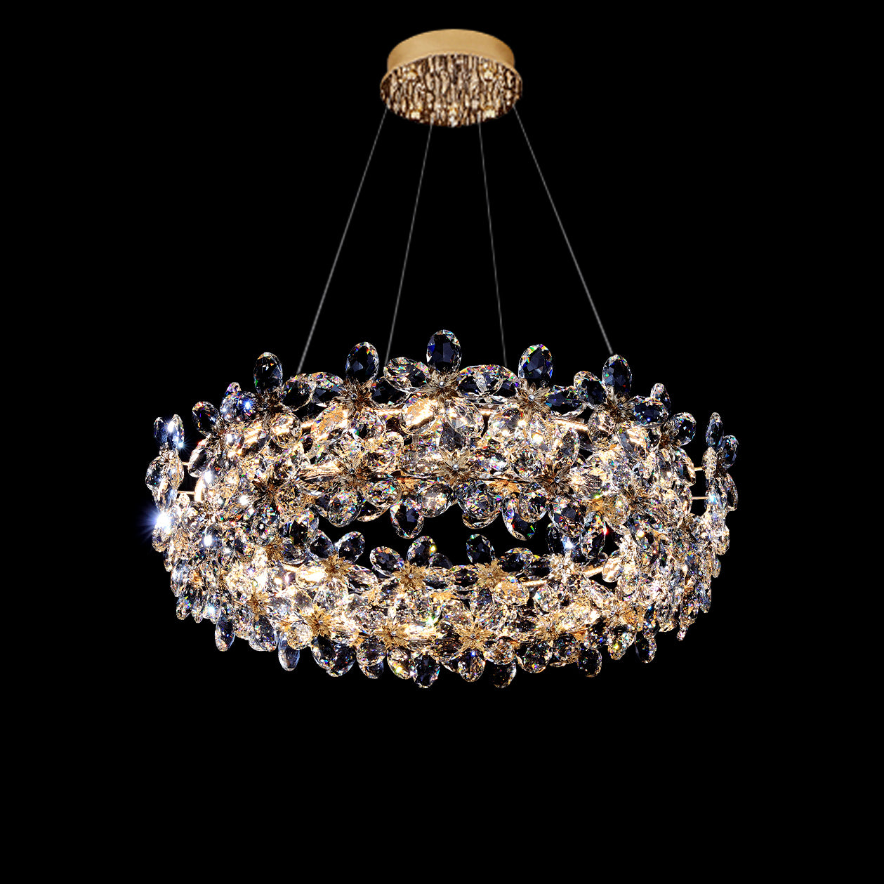 WOMO Crystal Flower Chandelier-WM3057