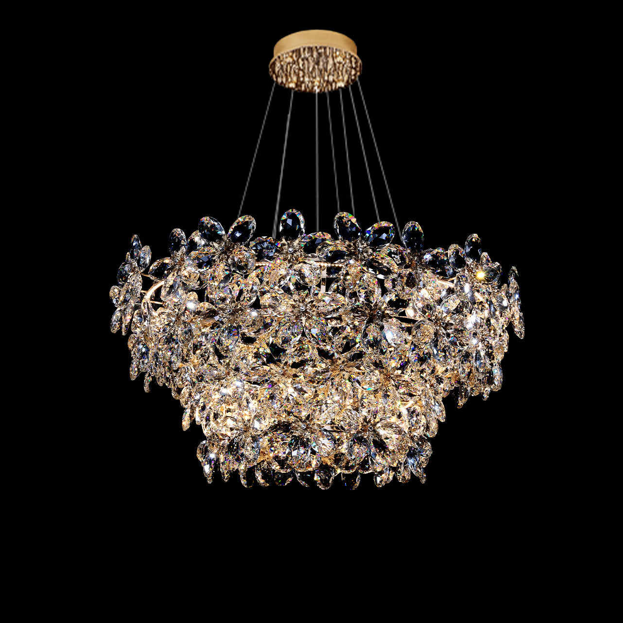 WOMO Crystal Flower Chandelier-WM3057