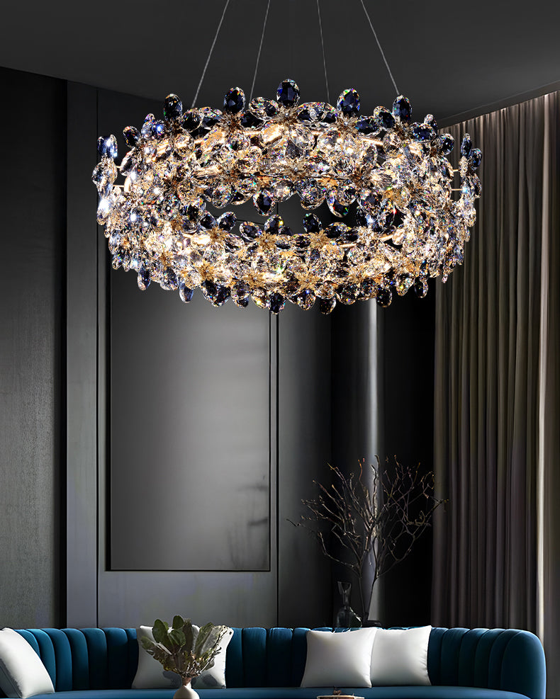 WOMO Crystal Flower Chandelier-WM3057