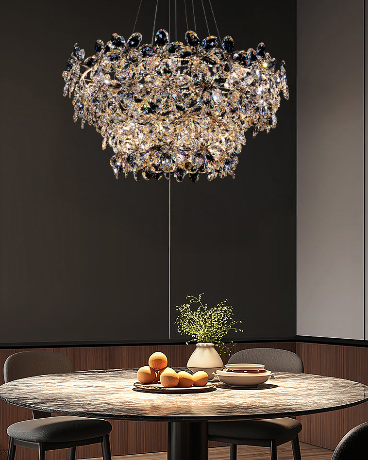 WOMO Crystal Flower Chandelier-WM3057