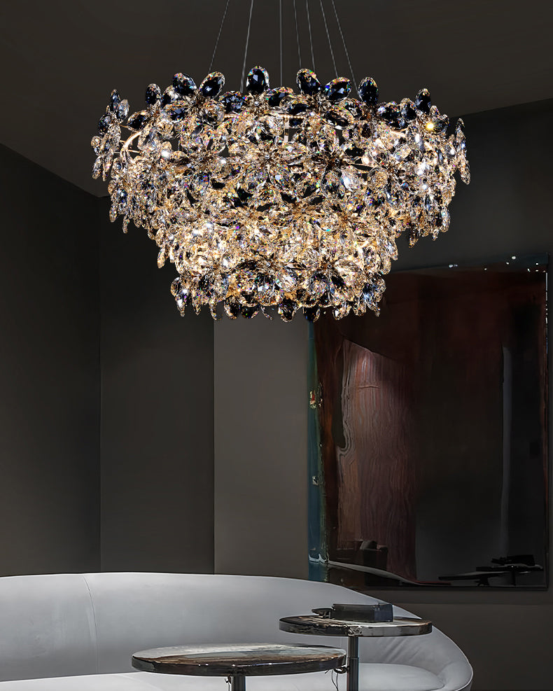 WOMO Crystal Flower Chandelier-WM3057