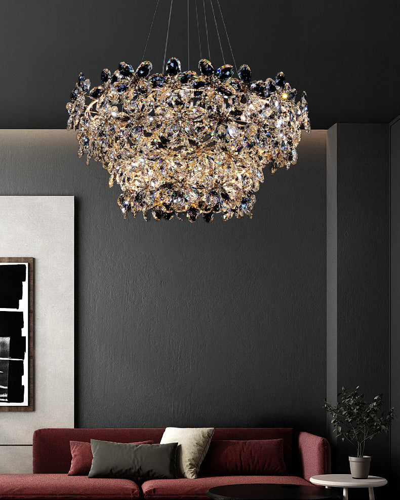 WOMO Crystal Flower Chandelier-WM3057