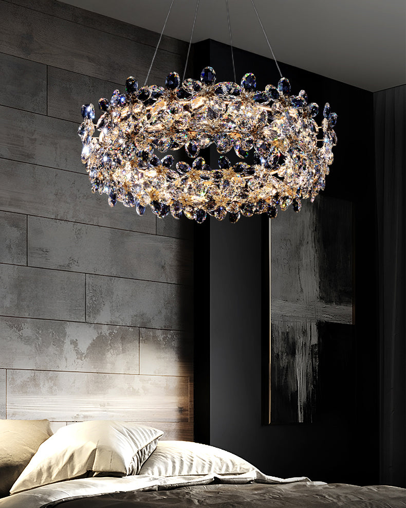 WOMO Crystal Flower Chandelier-WM3057