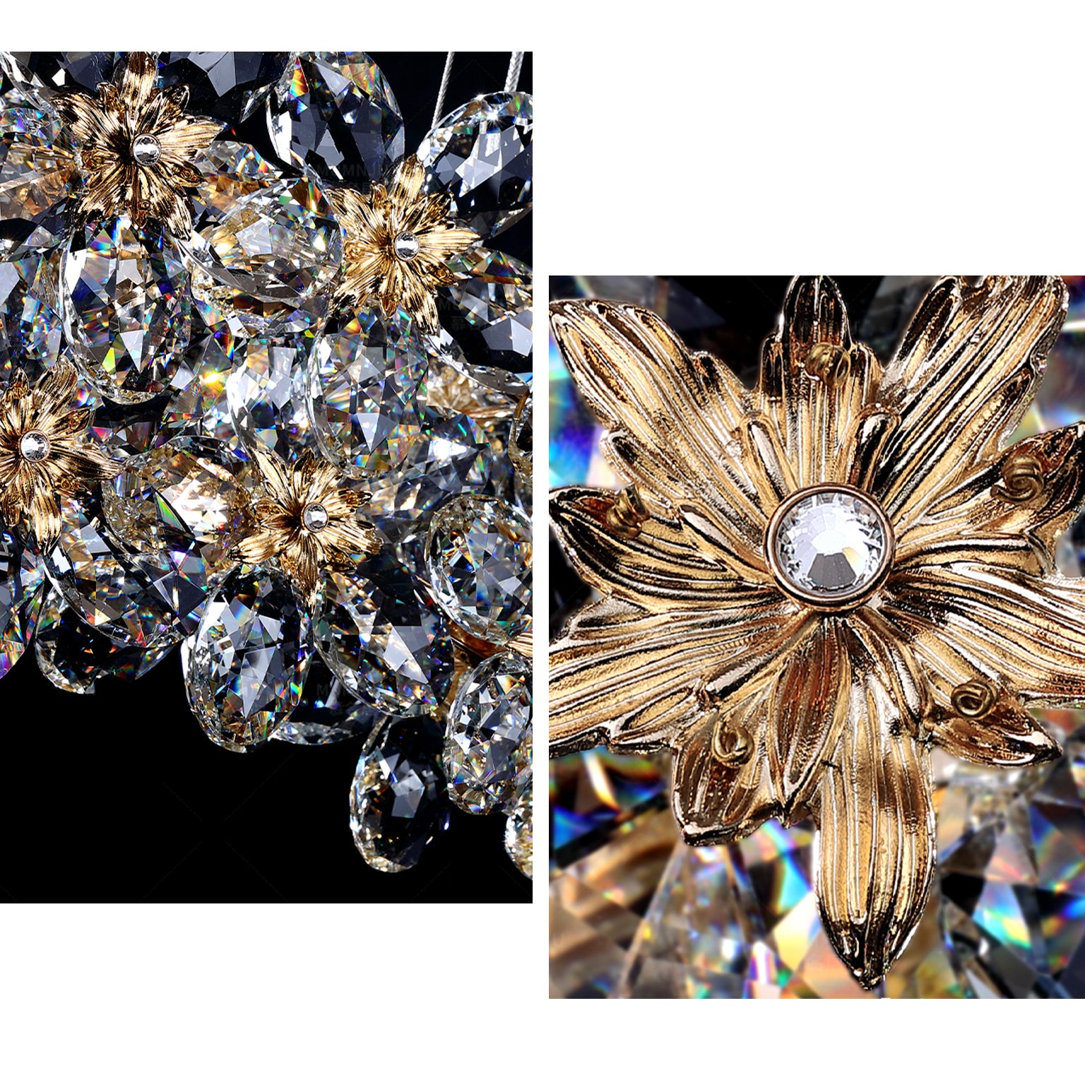 WOMO Crystal Flower Chandelier-WM3057