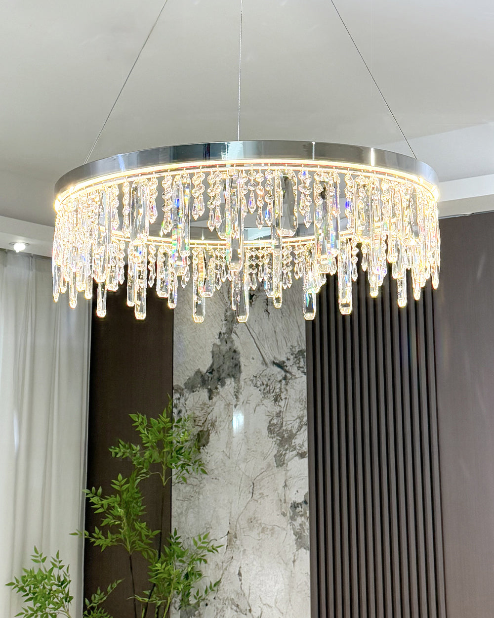 WOMO Crystal Drop Chandelier-WM3058