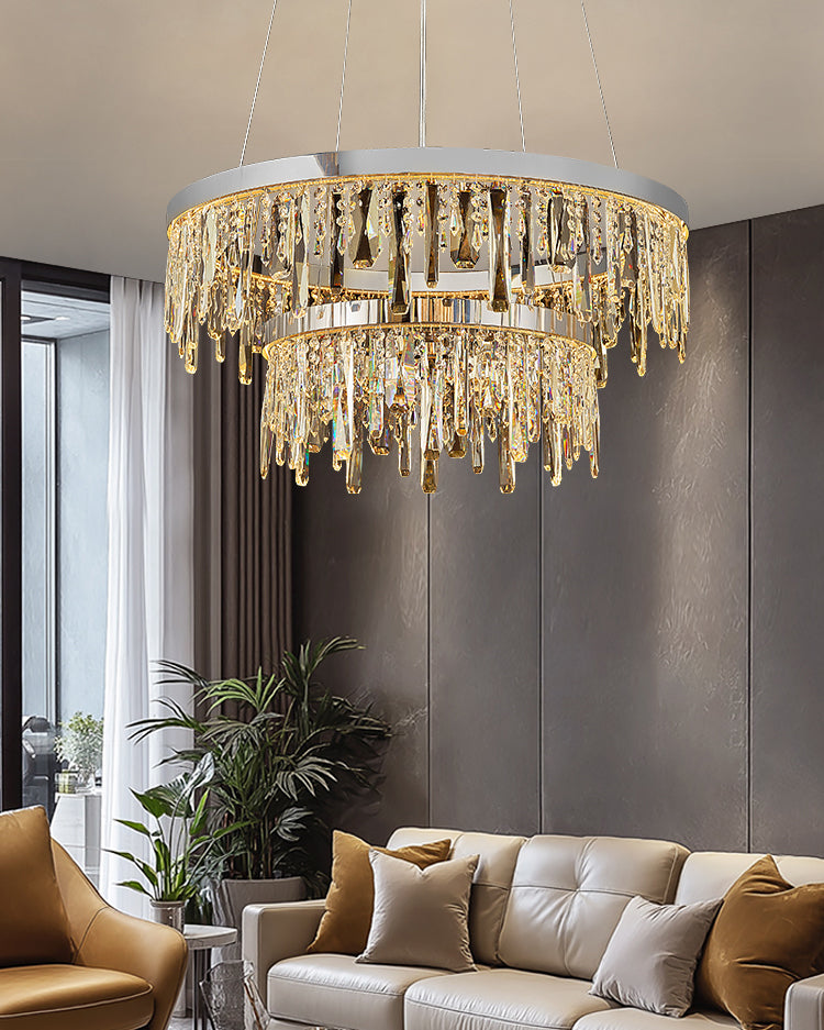 WOMO Crystal Drop Chandelier-WM3058