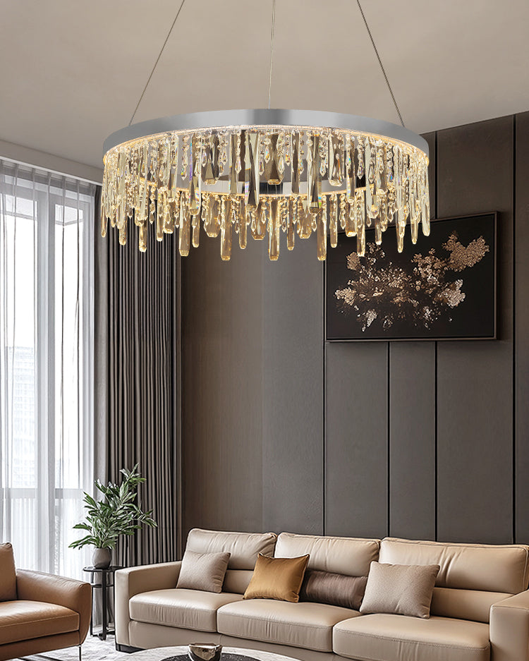 WOMO Crystal Drop Chandelier-WM3058