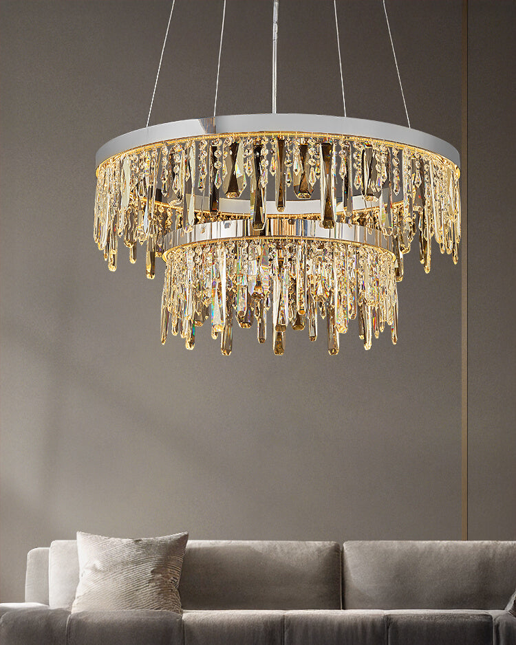 WOMO Crystal Drop Chandelier-WM3058