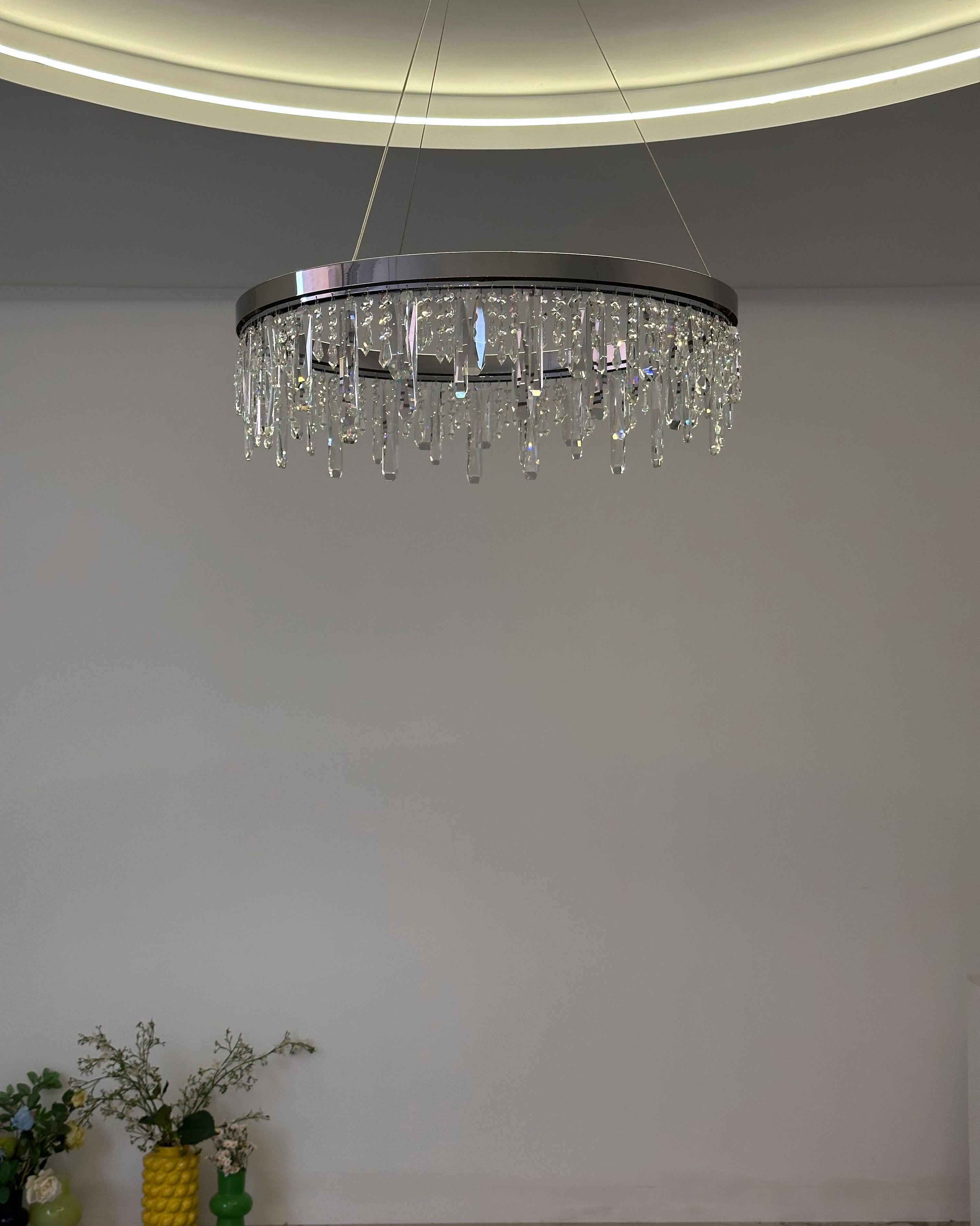 WOMO Crystal Drop Chandelier-WM3058