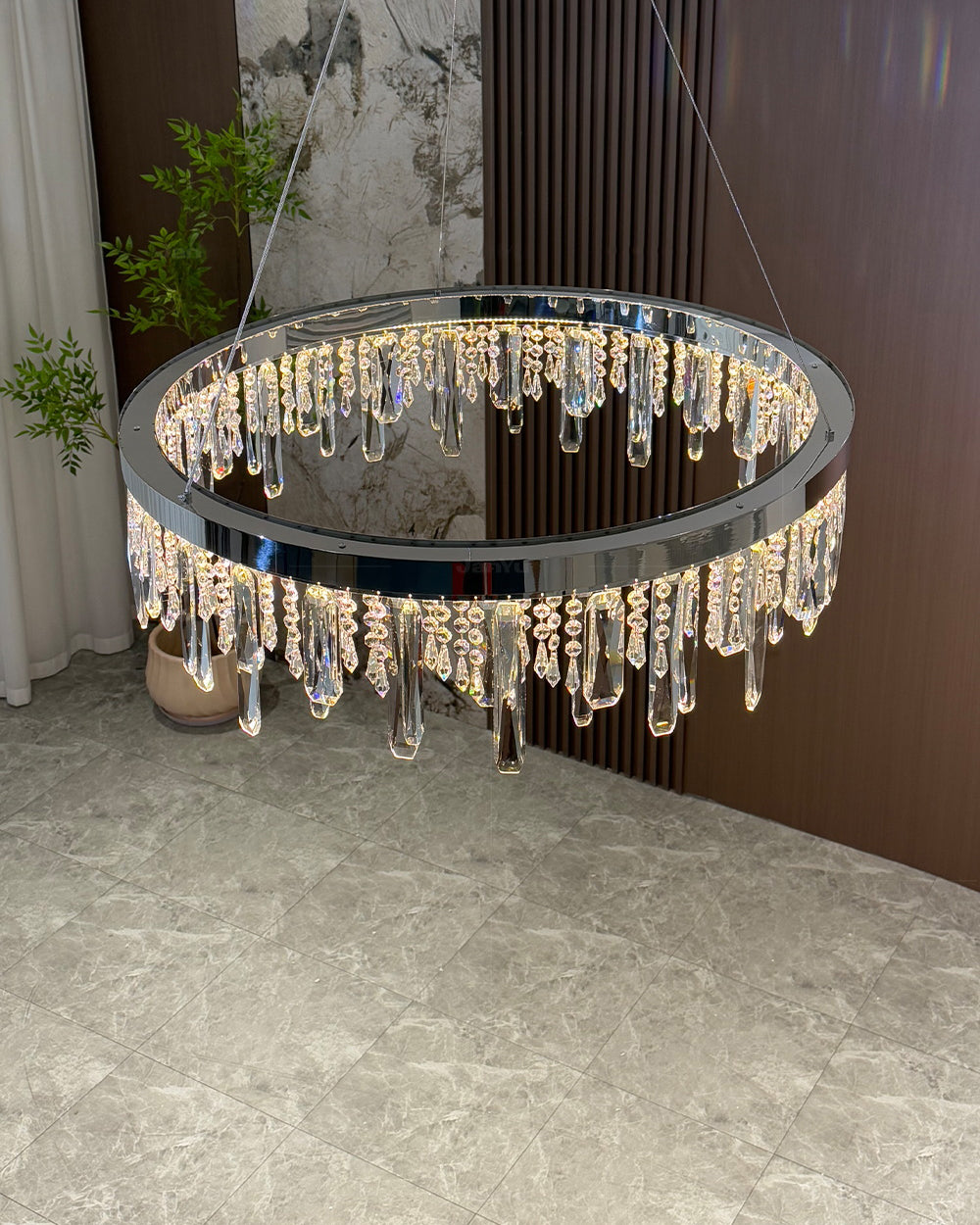 WOMO Crystal Drop Chandelier-WM3058