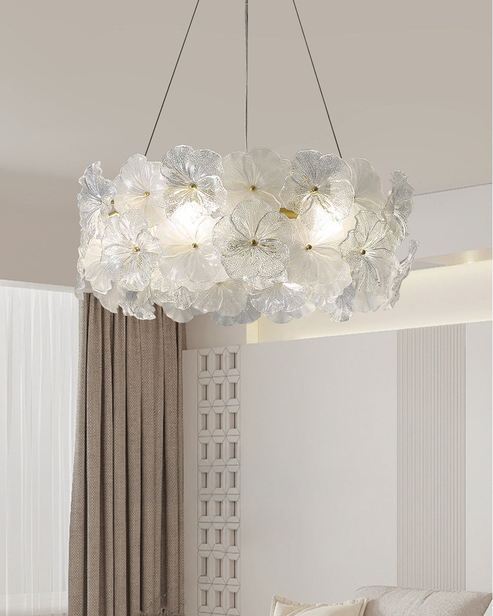WOMO Glass Flower Chandelier-WM3059