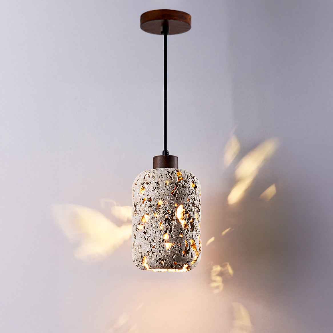 WOMO Wabi Sabi Travertine Pendant Light-WM3060