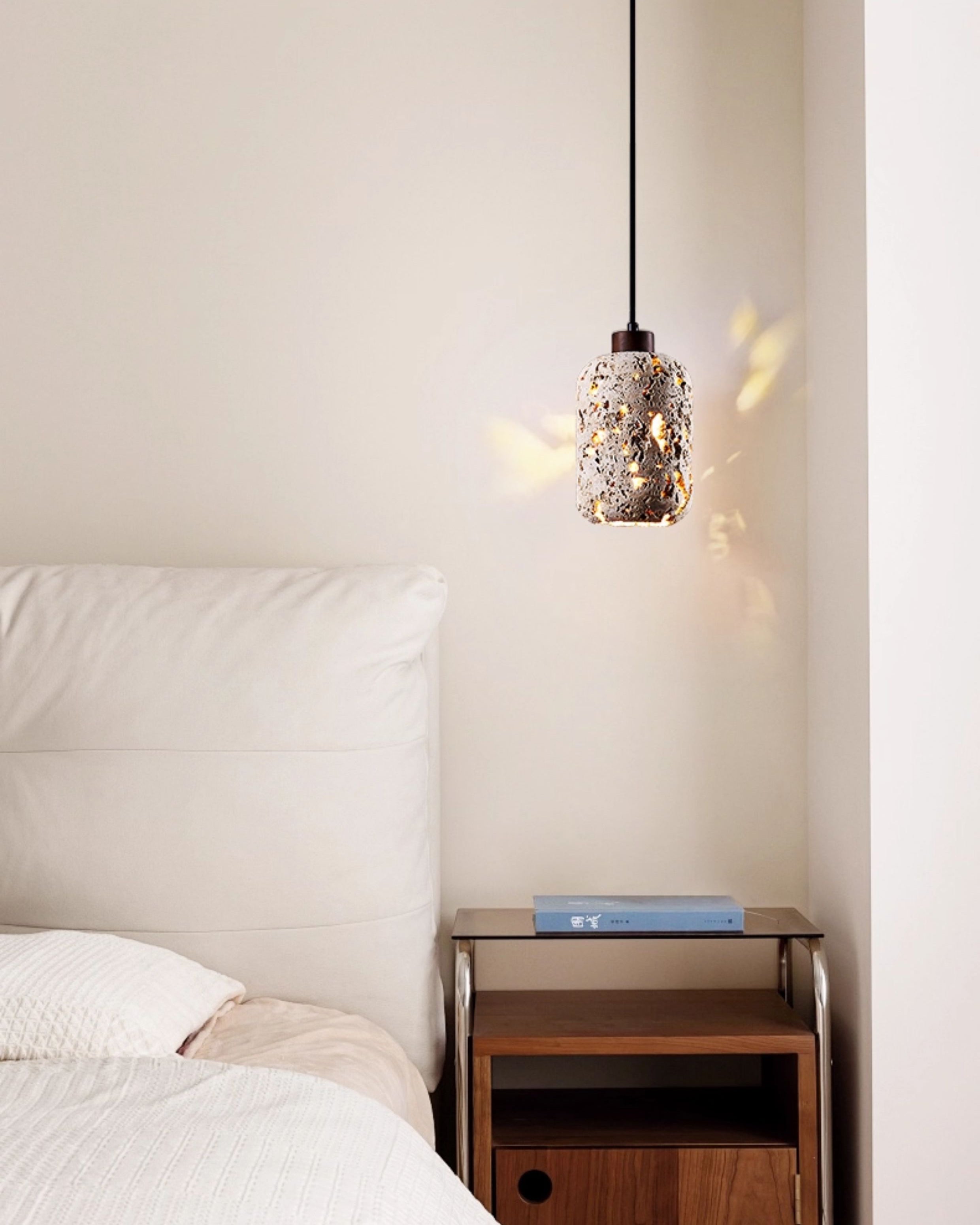WOMO Wabi Sabi Travertine Pendant Light-WM3060