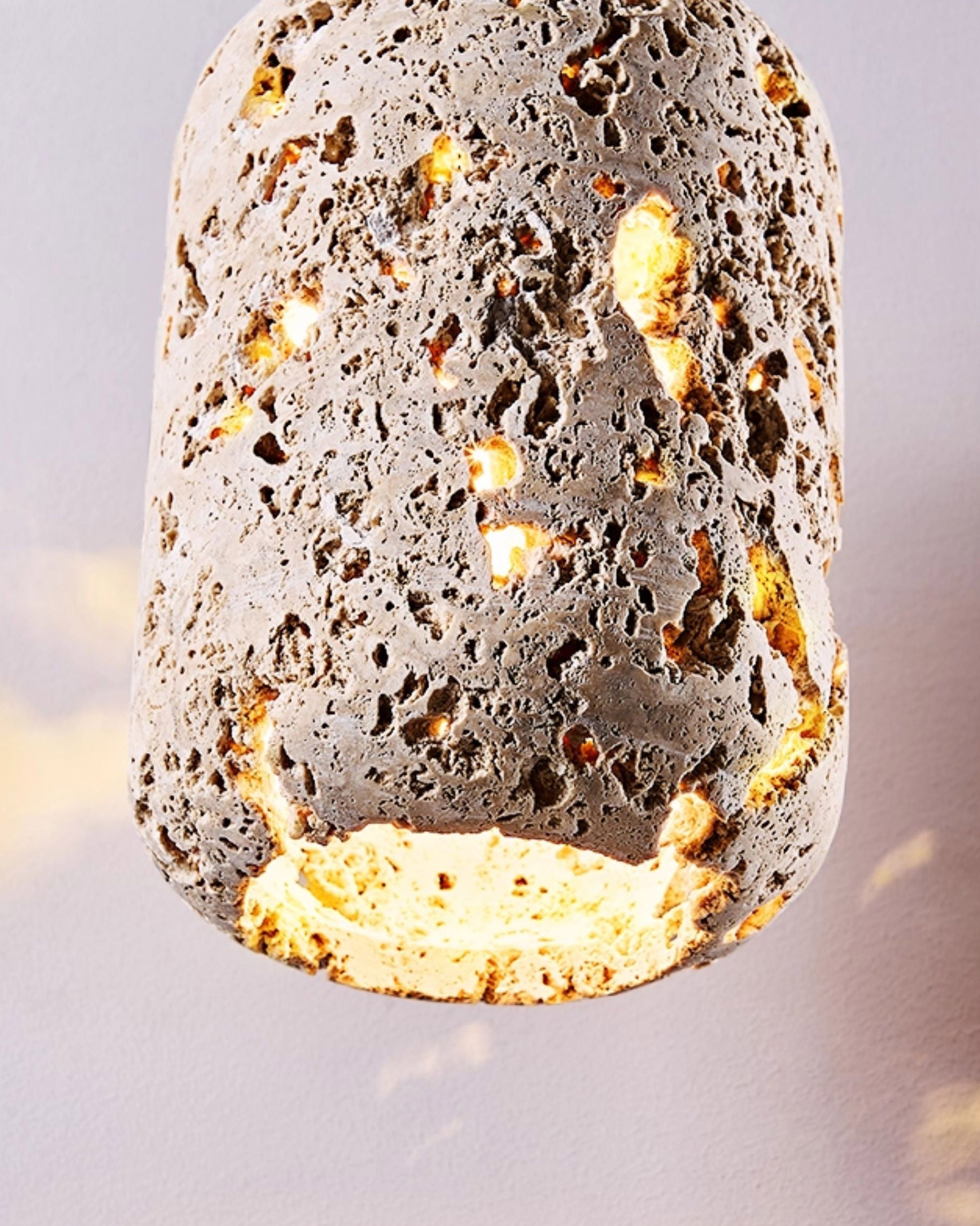 WOMO Wabi Sabi Travertine Pendant Light-WM3060
