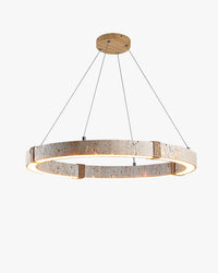 WOMO Circular Travertine Chandelier-WM3061
