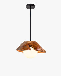 WOMO Wood Shaded Pendant Light-WM3062