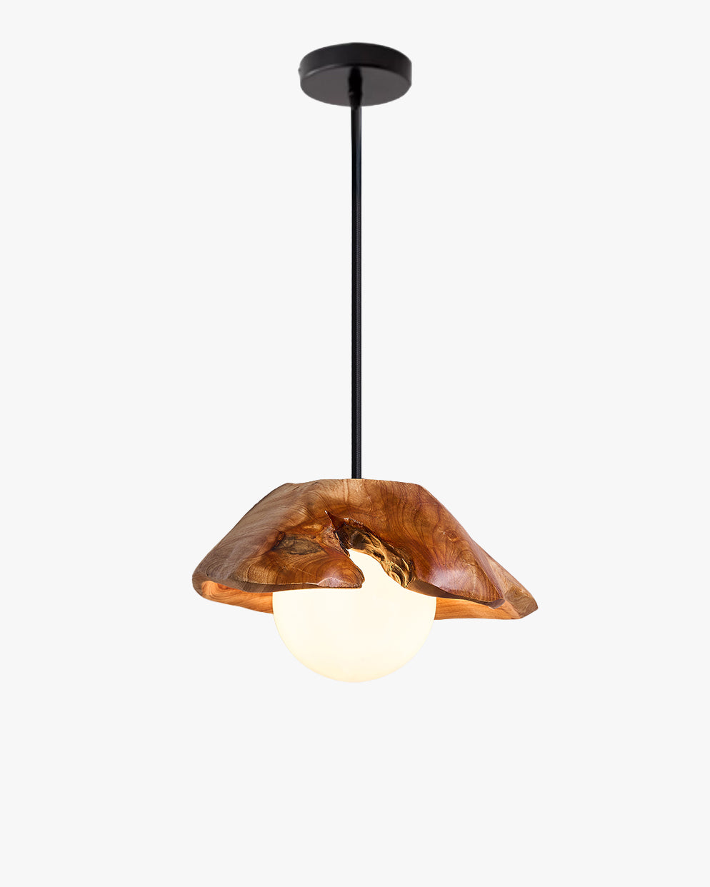 WOMO Wood Shaded Pendant Light-WM3062