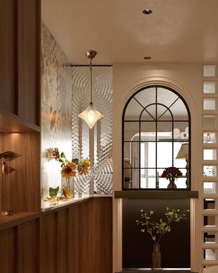WOMO Glass Star Pendant Light-WM3064