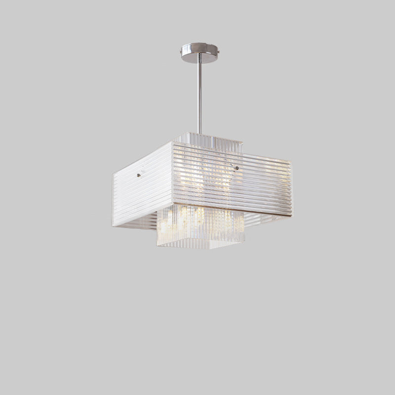WOMO Silver Geometric Pendant Light-WM3070