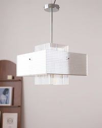 WOMO Silver Geometric Pendant Light-WM3070