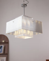 WOMO Silver Geometric Pendant Light-WM3070