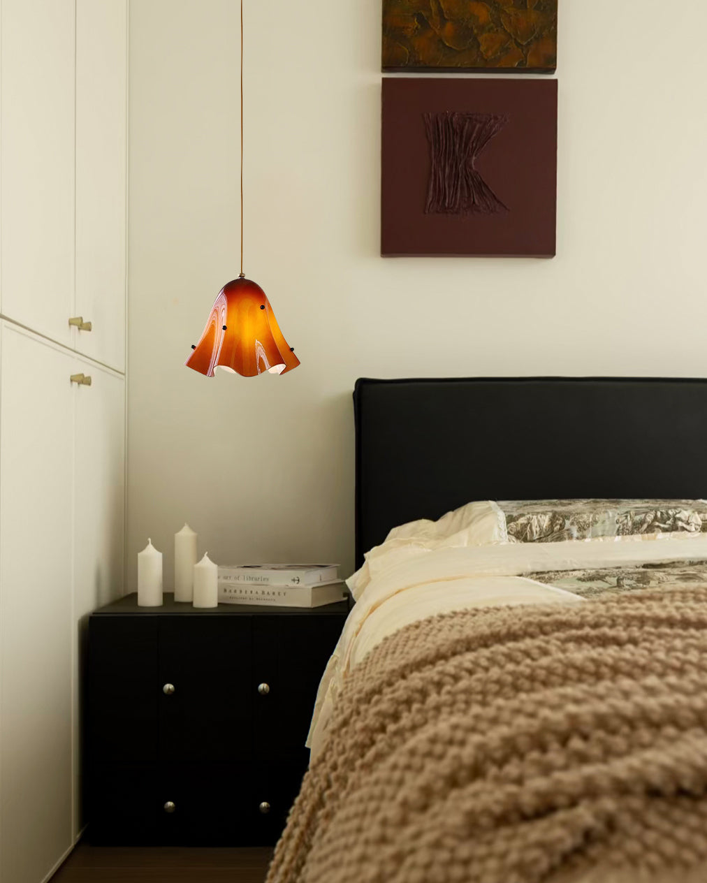 WOMO Flower Glass Pendant Light-WM3071