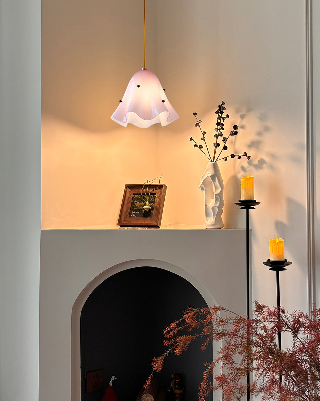 WOMO Flower Glass Pendant Light-WM3071