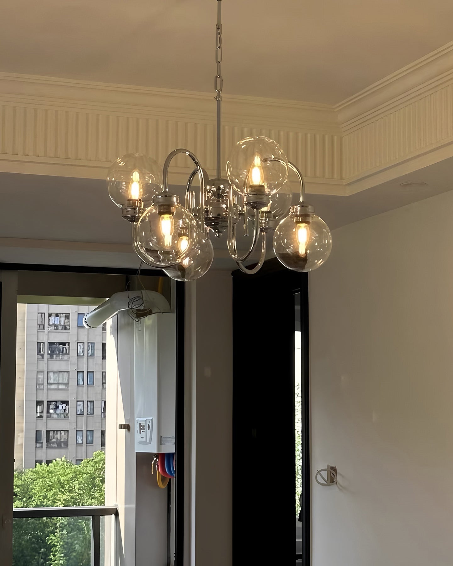 WOMO Glass Globe Pendant Light-WM3073
