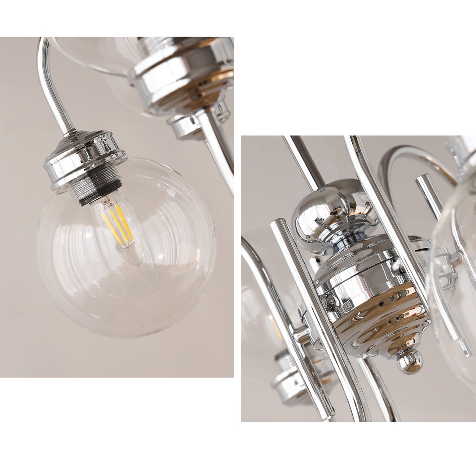 WOMO Glass Globe Pendant Light-WM3073