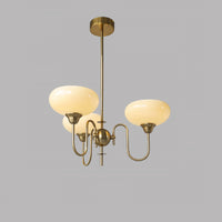 WOMO Milk Glass Arm Chandelier--WM3074