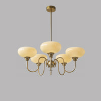 WOMO Milk Glass Arm Chandelier--WM3074