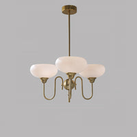 WOMO Milk Glass Arm Chandelier--WM3074