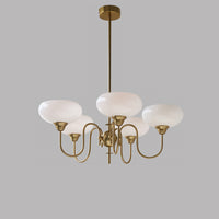 WOMO Milk Glass Arm Chandelier--WM3074