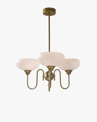 WOMO Milk Glass Arm Chandelier--WM3074