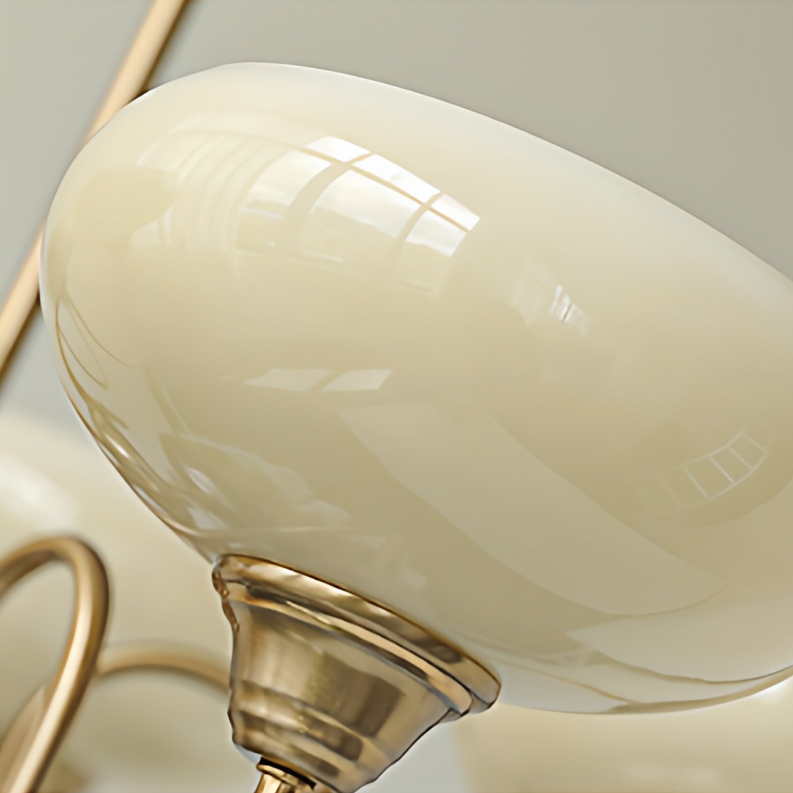 WOMO Milk Glass Arm Chandelier--WM3074