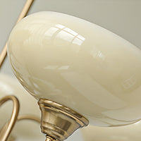 WOMO Milk Glass Arm Chandelier--WM3074