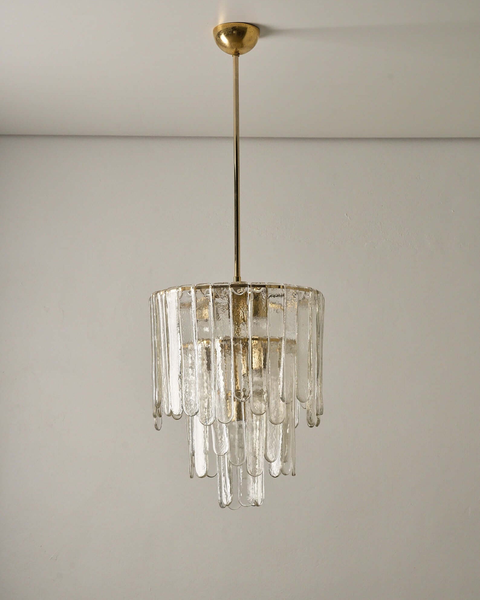WOMO Gold Glass Tiered Chandelier-WM3076