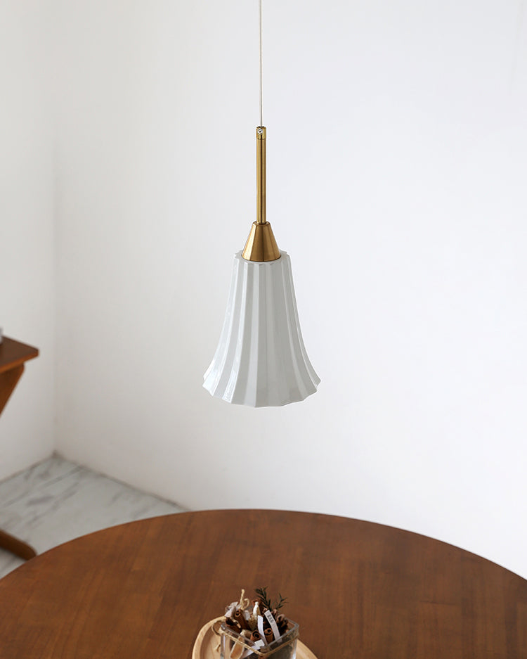 WOMO White Ceramic Pendant Light-WM3079