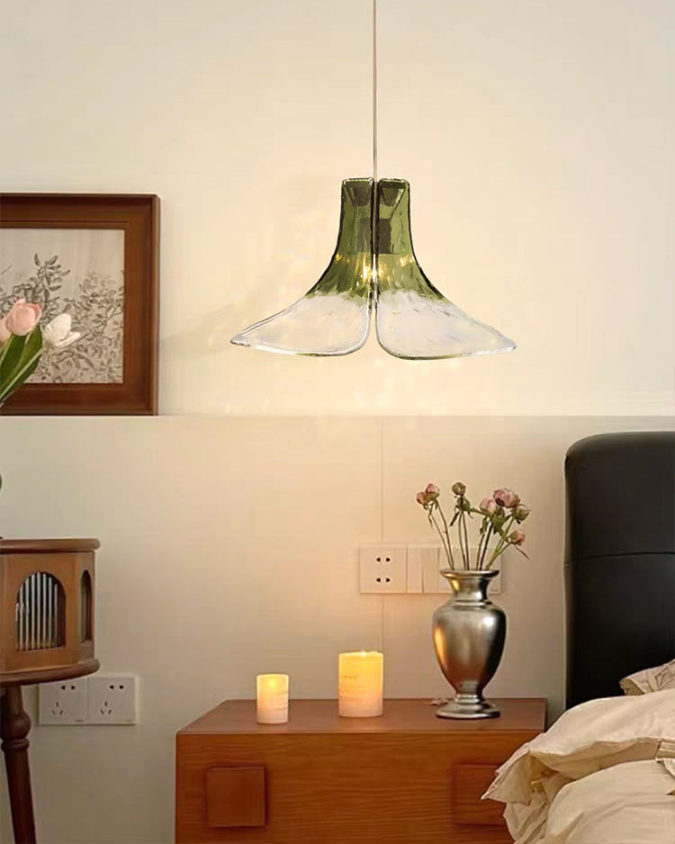 WOMO Ombre Flower Glass Pendant Light-WM3081