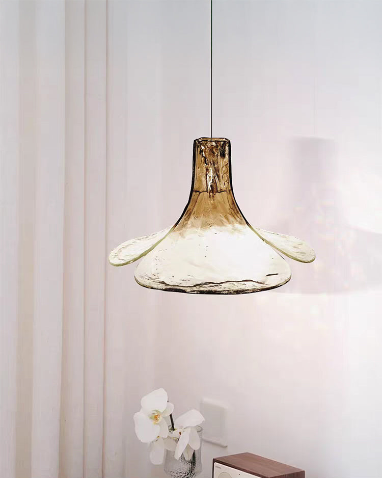 WOMO Ombre Flower Glass Pendant Light-WM3081