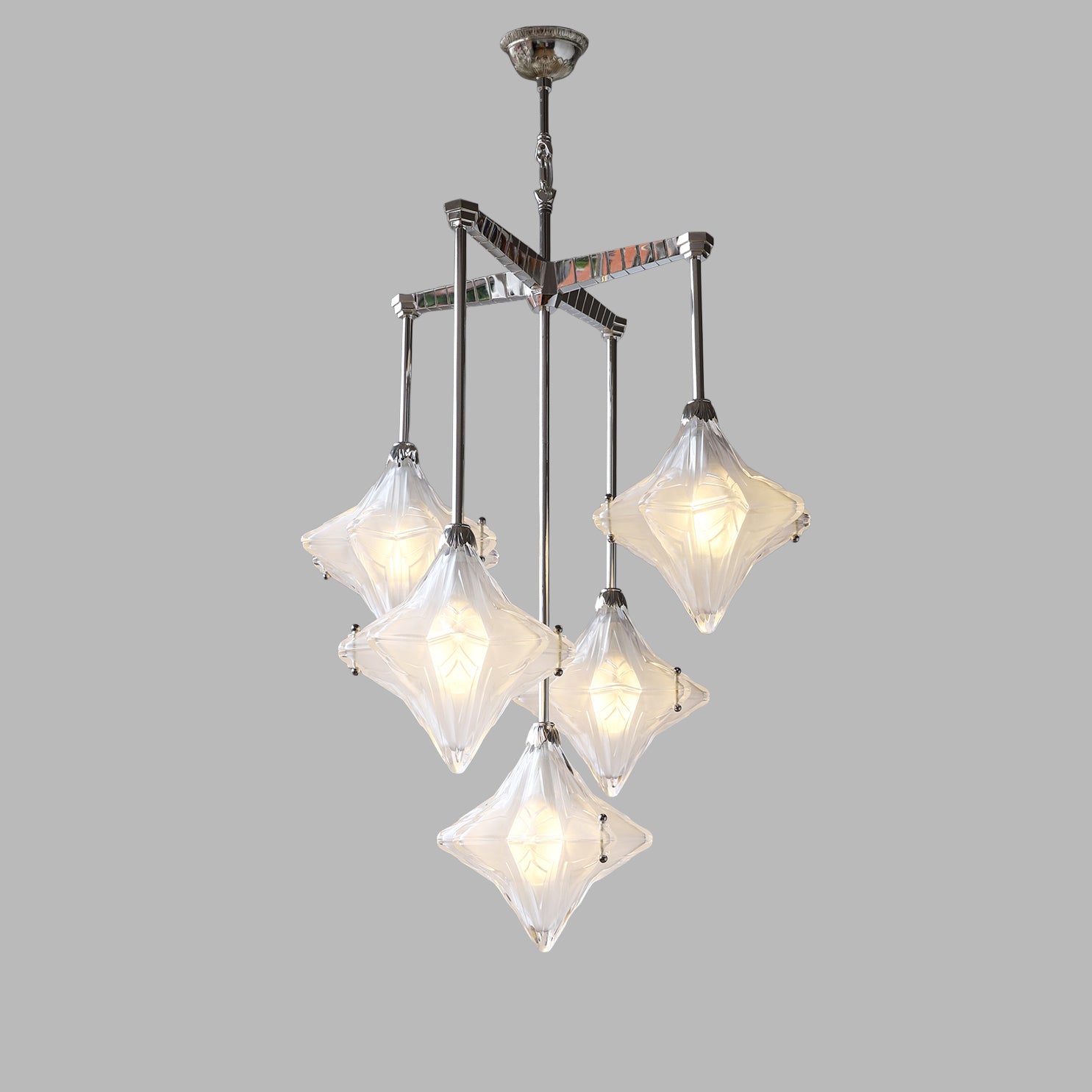 WOMO Multi Star Glass Chandelier-WM3083