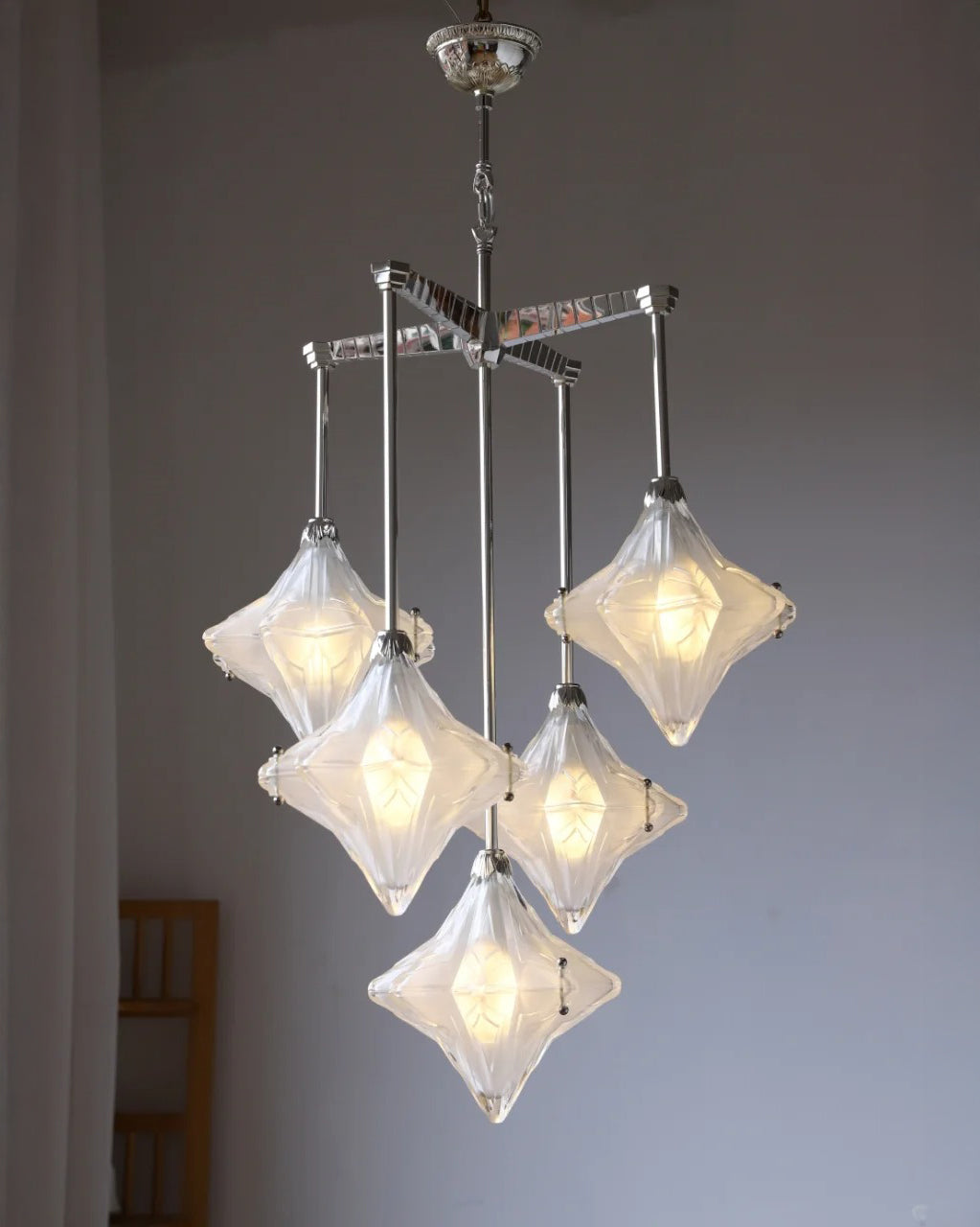 WOMO Multi Star Glass Chandelier-WM3083