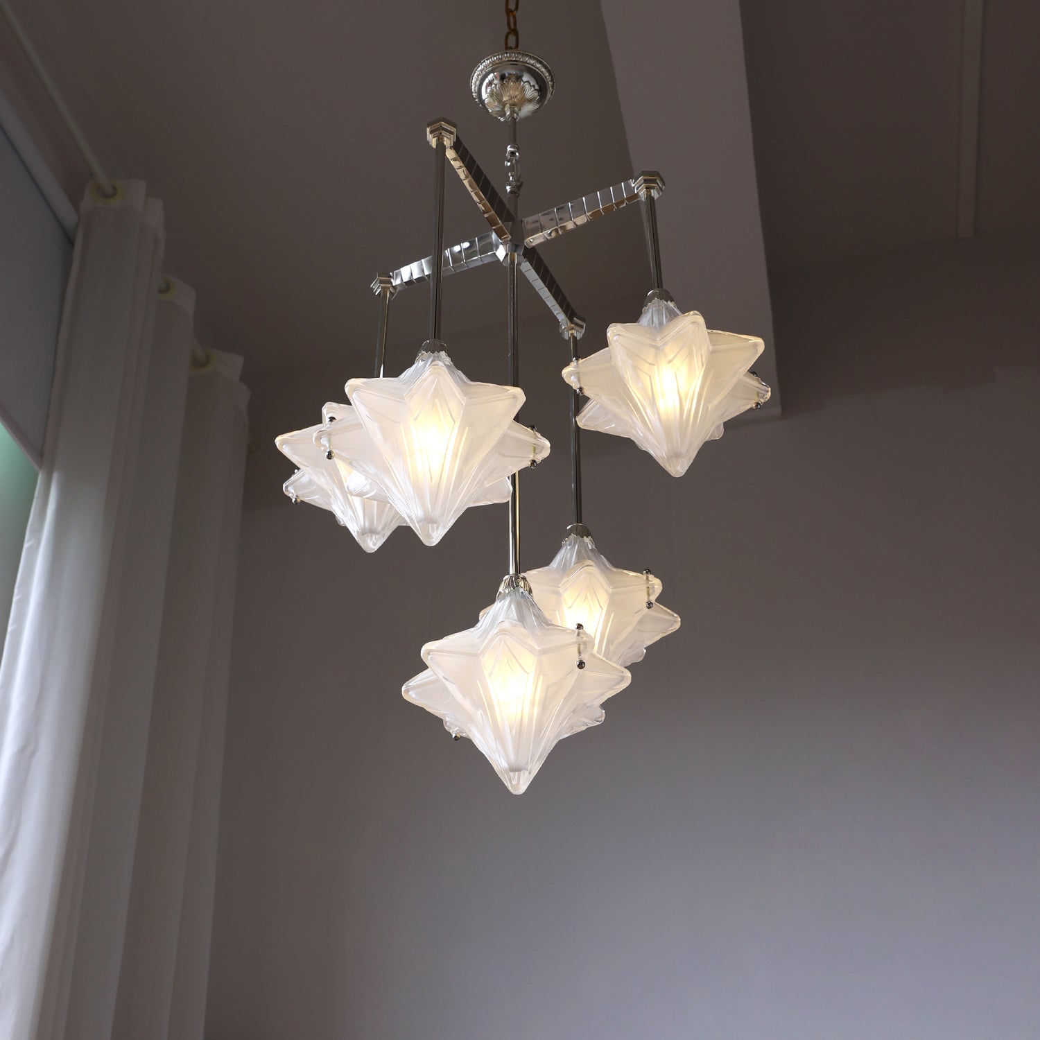 WOMO Multi Star Glass Chandelier-WM3083