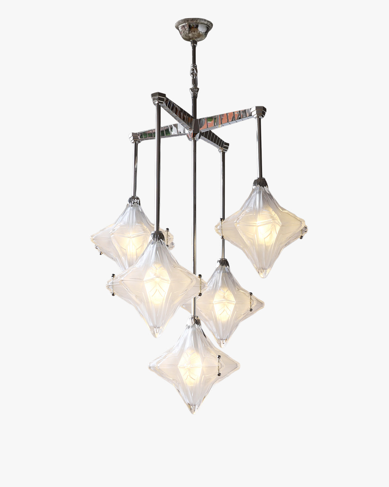 WOMO Multi Star Glass Chandelier-WM3083