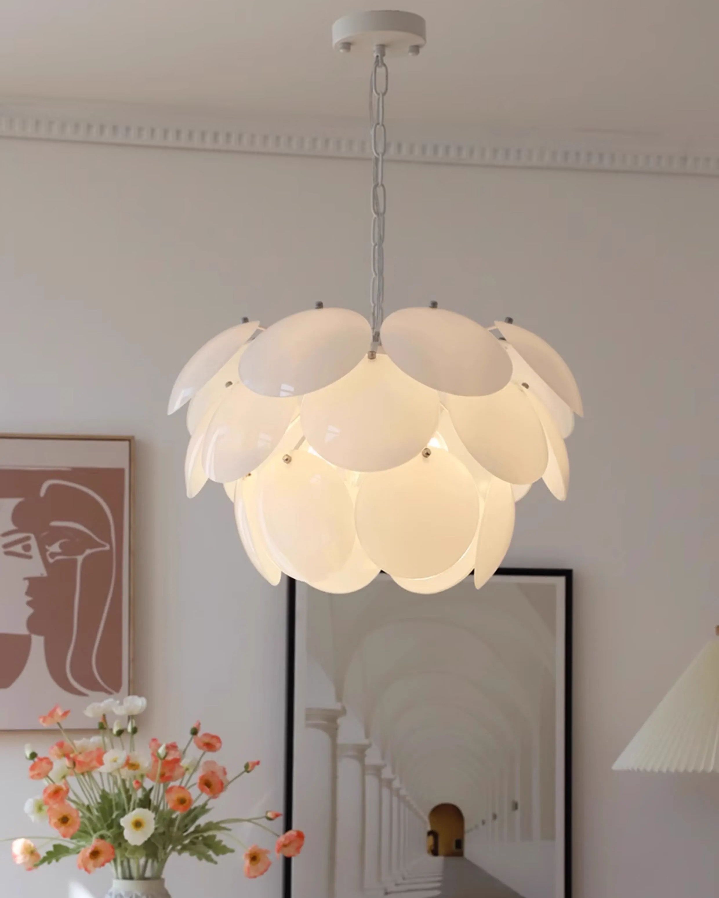 WOMO Petal Glass Chandelier-WM3084