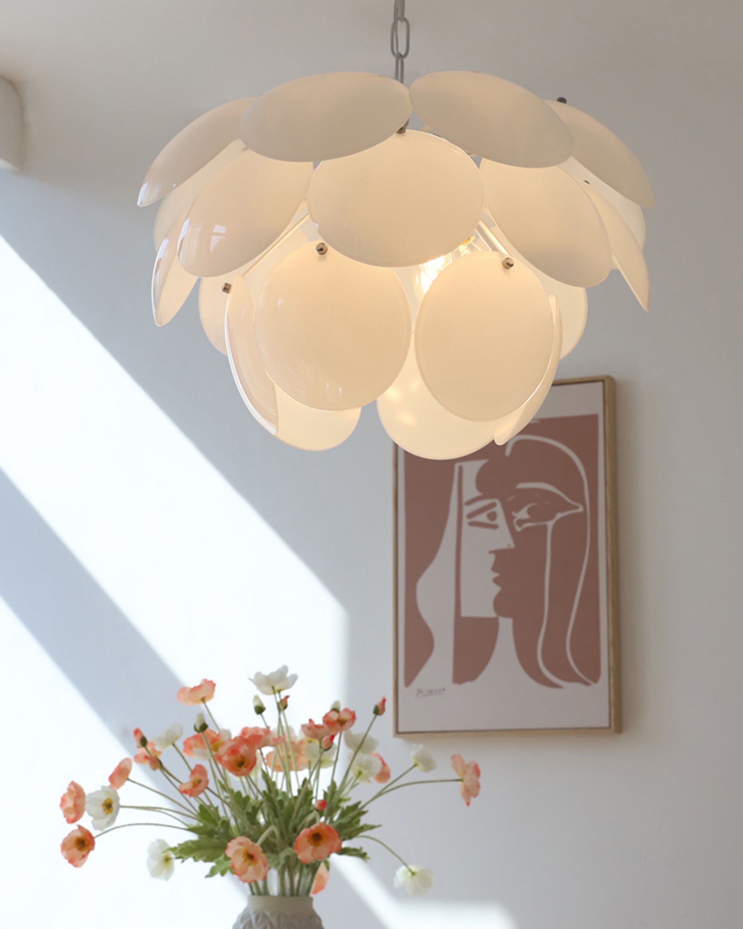 WOMO Petal Glass Chandelier-WM3084